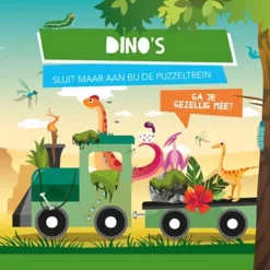Lantaarn Publishers Rijmpjesboek En Puzzeltrein Dino's -Kinderboek Winkel lantaarn publishers rijmpjesboek en puzzeltrein dino s 3