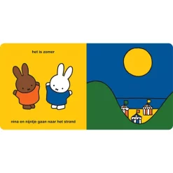 Nijntje Kartonboek Nijntje En Nina Op Het Strand -Kinderboek Winkel nijntje kartonboek nijntj en nina op het strand 3