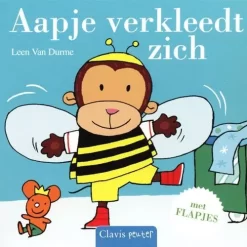 Uitgeverij Clavis Flapjesboek Aapje Verkleedt Zich