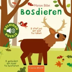 Uitgeverij Clavis Voel- En Geluidenboekje Bosdieren