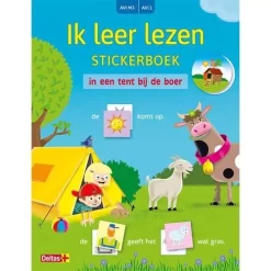 Uitgeverij Deltas Stickerboek Ik Leer Lezen - In Een Tent Bij De Boer (avi-m3)