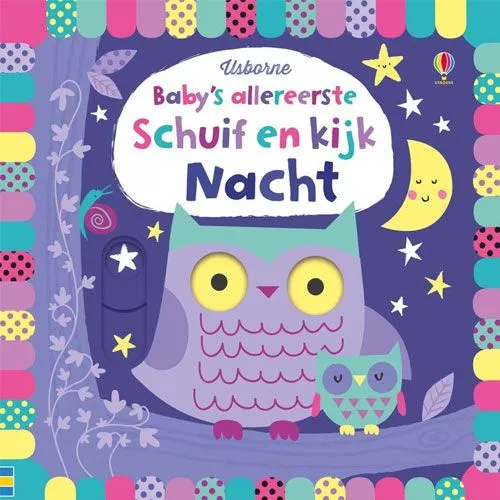 Uitgeverij Usborne Baby's Schuif En Kijkboek - Nacht 1 Uitgeverij Usborne Baby's Schuif En Kijkboek - Nacht