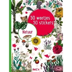 Uitgeverij Ballon Stickerboek 50 Weetjes 50 Stickers - Natuur