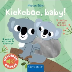 Uitgeverij Clavis Geluidenboek Kiekeboe, Baby