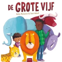 Uitgeverij Clavis Kartonboek De Grote Vijf