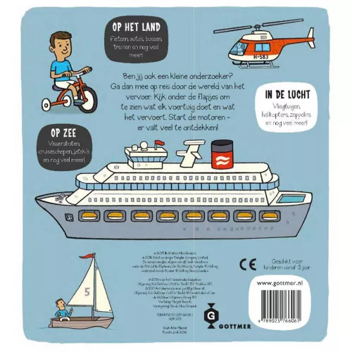 Uitgeverij Gottmer Flapjesboek Voertuigen 6 Uitgeverij Gottmer Flapjesboek Voertuigen - Afbeelding 6