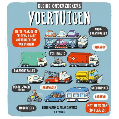 Uitgeverij Gottmer Flapjesboek Voertuigen 1 Uitgeverij Gottmer Flapjesboek Voertuigen