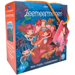 Uitgeverij Rebo Box Zeemeerminnen Boek, Puzzel En Speelfiguren