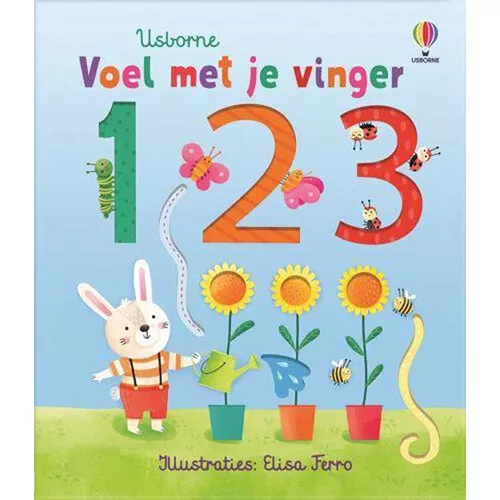 Uitgeverij Usborne Voelboek Voel Met Je Vinger 1,2,3 1 Uitgeverij Usborne Voelboek Voel Met Je Vinger 1,2,3